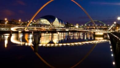 صورة توضح واحدة من أبرز معالم نيوكاسل